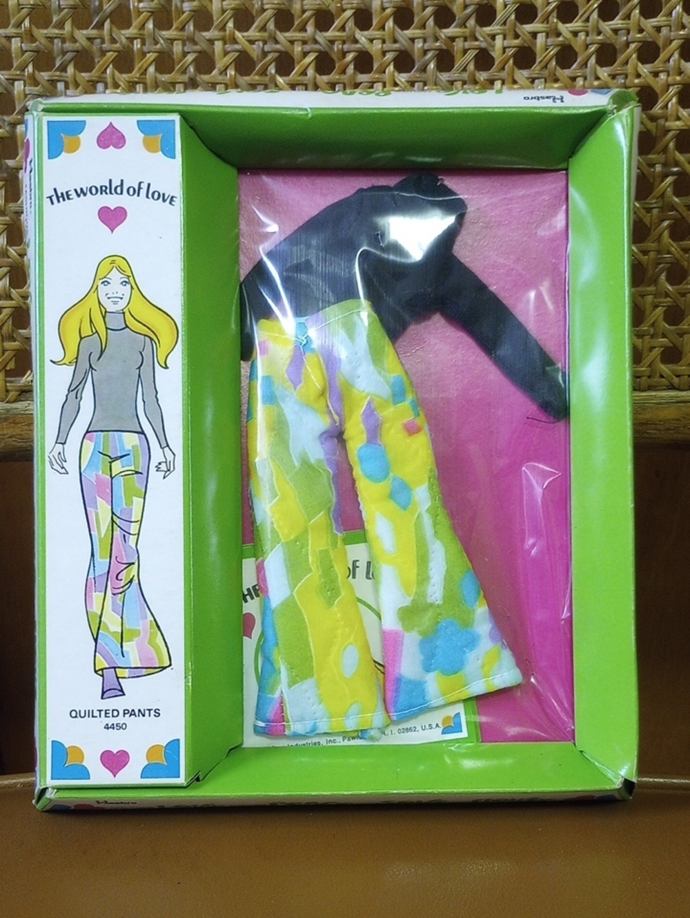 NIB Rare Hasbro The World of Love Vintage 1971 Quilted Pants Doll Outfit #4450